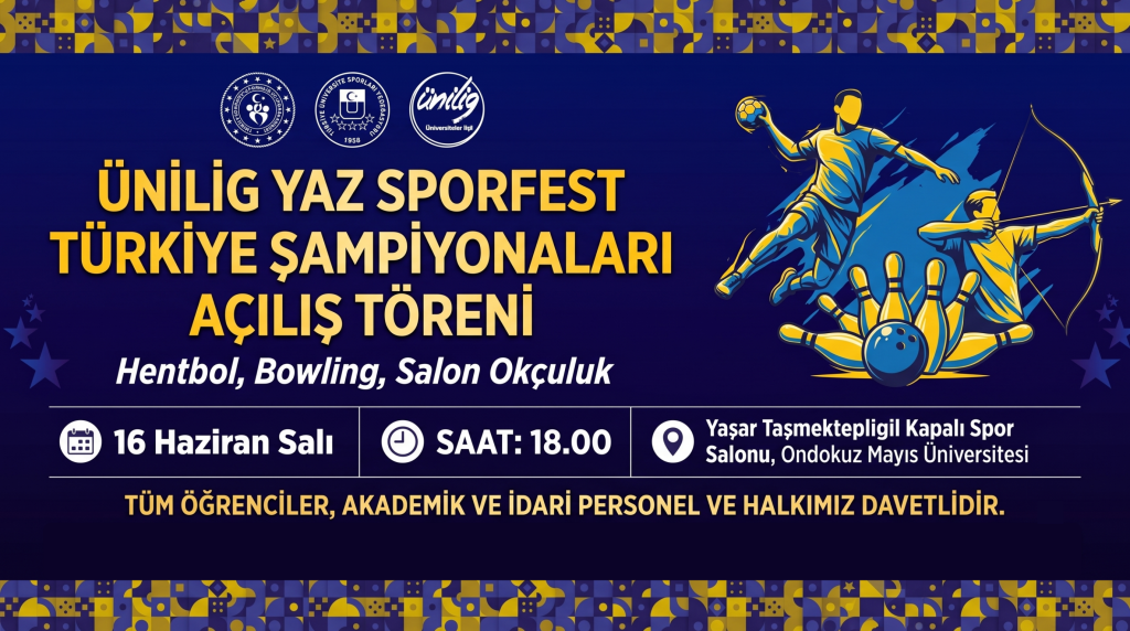 Ünilig Yaz Sporfest Türkiye Şampiyonaları Heyecanı Kampüsümüzde Başlıyor